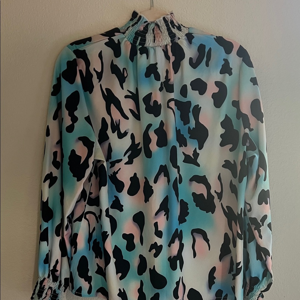 SHEIN Multicolor Animal Print Blouse